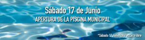 Sábado 17 de Junio apertura de la Piscina Municipal de Nuevo Baztán