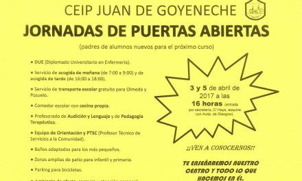 Jornada de Puertas abiertas del C.E.I.P Juan de Goyeneche