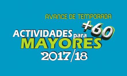 Actividades 2017/2018 para Mayores de +60 años