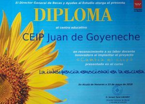 C.E.I.P Juan de Goyeneche y las Buenas Prácticas relacionada con la Educación Emocional