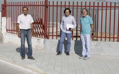 El Alcalde de Nuevo Baztán recepciona la obra del entorno escolar