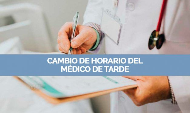 Nota informativa: Cambio de horario del Médico de tarde en Nuevo Baztán