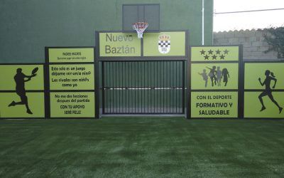 Instalación de nueva pista multideportiva en el Polideportivo Municipal de Nuevo Baztán