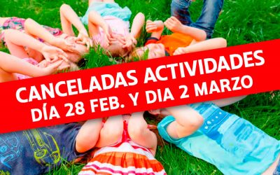 Actividades para los días NO LECTIVOS del 28 de febrero y 2 de marzo de la Ludoteca La Carraca