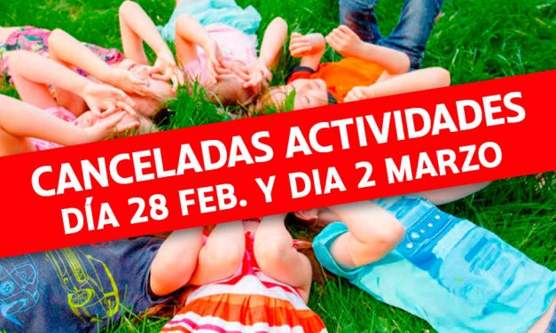 Actividades para los días NO LECTIVOS del 28 de febrero y 2 de marzo de la Ludoteca La Carraca