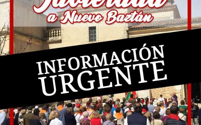 Información urgente sobre la Javierada del 15 de marzo 2020