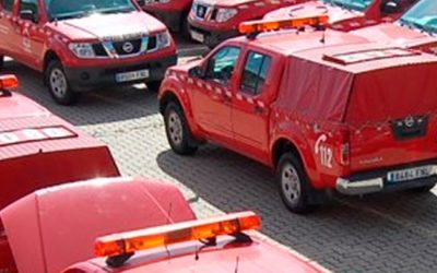 Desinfección mañana de las zonas con mayor afluencia del municipio