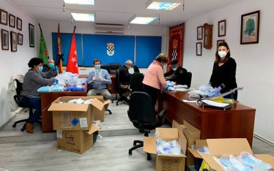 Comienza el reparto de mascarillas en Nuevo Baztán