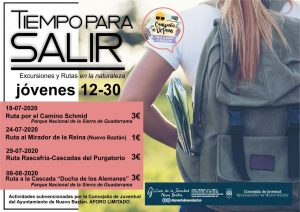 Cartel Tiempo para Salir Casa de la Juventud Nuevo Baztán