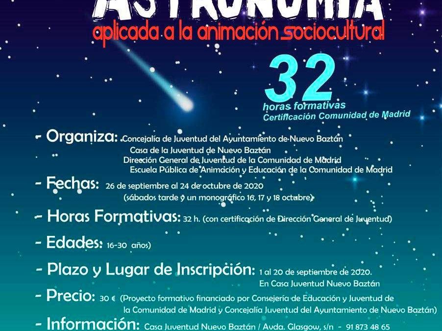 Curso Monográfico sobre Astronomía aplicada a la Animación Sociocultural