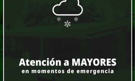 Nota informativa: La atención a nuestros Mayores en momentos de Emergencias