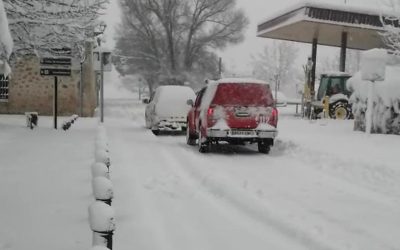 Nota informativa: Nieve en Nuevo Baztán, 9-1-2021