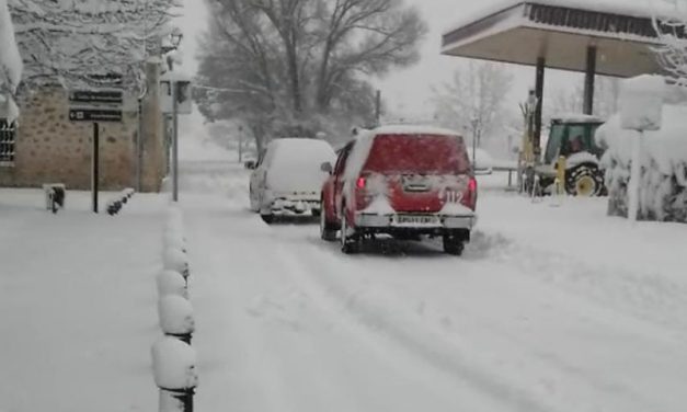 Nota informativa: Nieve en Nuevo Baztán, 9-1-2021