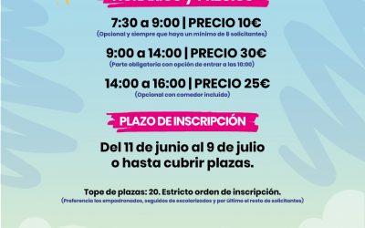 Campamento Urbano de verano para septiembre 2021
