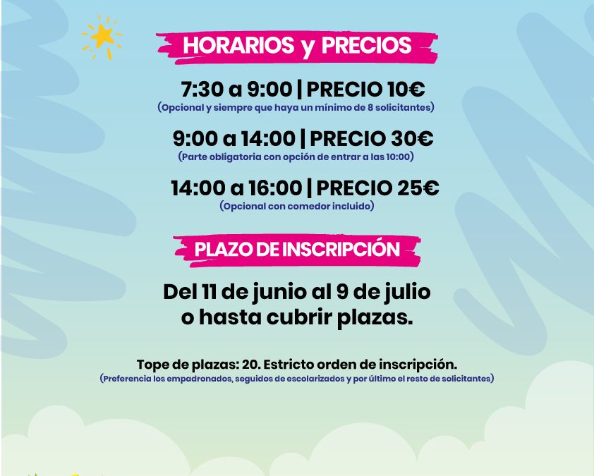 Campamento Urbano de verano para septiembre 2021