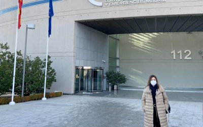 Reunión con Comunidad de Madrid en el edificio de emergencias 112