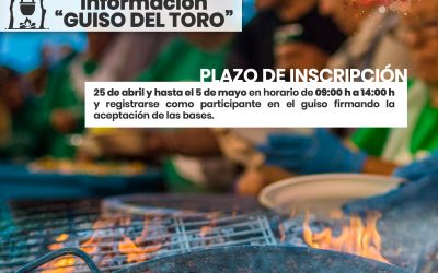 ¡¡Recuperamos la celebración del tradicional “Guiso del Toro”!!