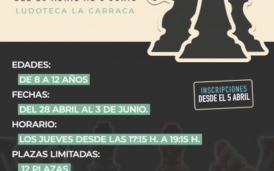 Taller de Ajedrez desde la ludoteca La Carraca
