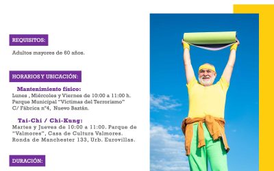 Actividades físico-recreativas para adultos mayores en Nuevo Baztán