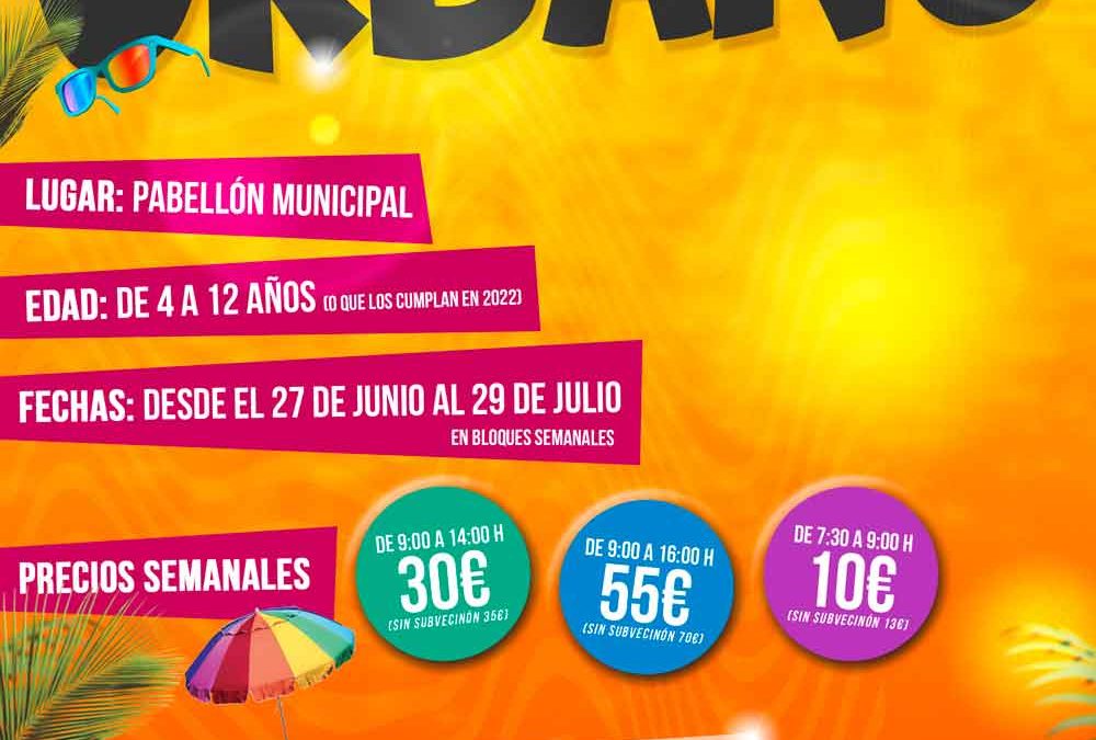 Campamentos Urbanos de Infancia. Verano 2022