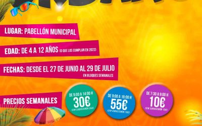 Campamentos Urbanos de Infancia. Verano 2022