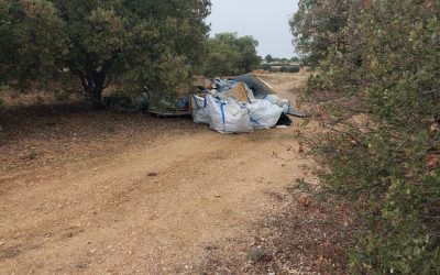 Vertidos ilegales en el entorno de la Senda de Valmores