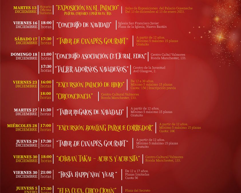 Programación de Navidad de Nuevo Baztán. Un mes de ilusión.