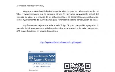Nueva aplicación de incidencias para Las Villas y Monteacevedo