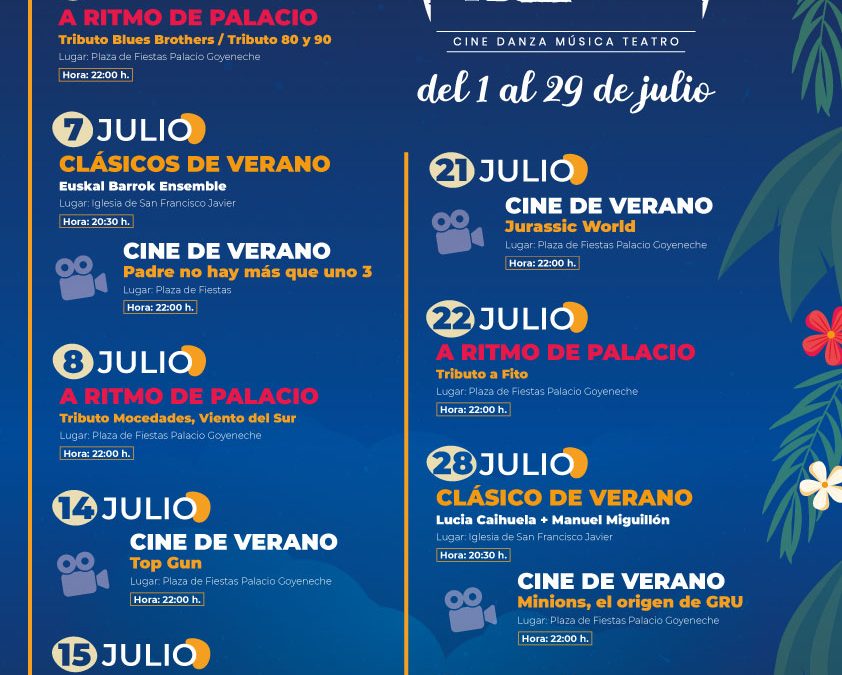 Llega julio. Llegan “Los Veranos de Nuevo Baztán”