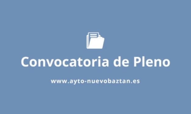 CONVOCATORIA DE PLENO ORDINARIO ENERO 2024