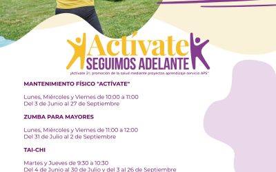 Regresa el programa “Actívate” desde la concejalía de Mayores