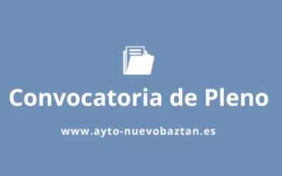 CONVOCATORIA DE PLENO EXTRAORDINARIO JULIO 2024