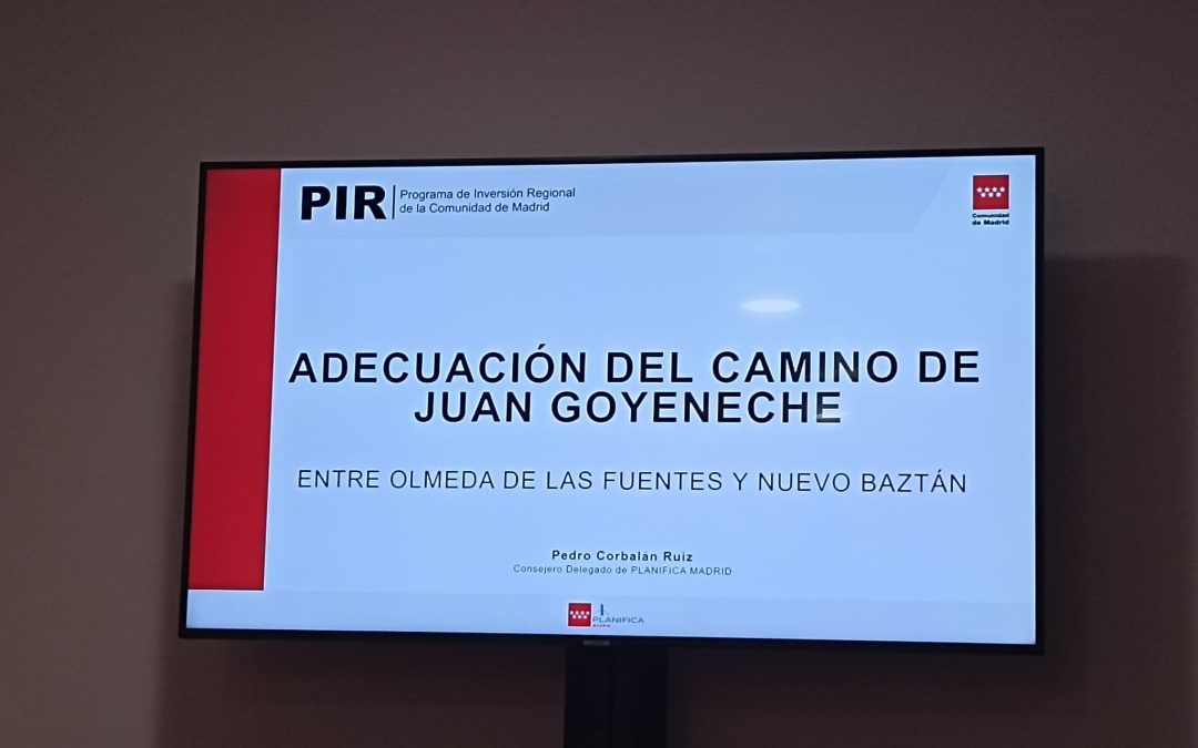 Comienza a hacerse realidad el proyecto de recuperación del camino histórico entre Nuevo Baztán y Olmeda de las Fuentes.