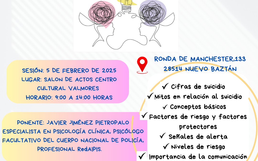 Jornada para Profesionales sobre la prevención del Suicidio
