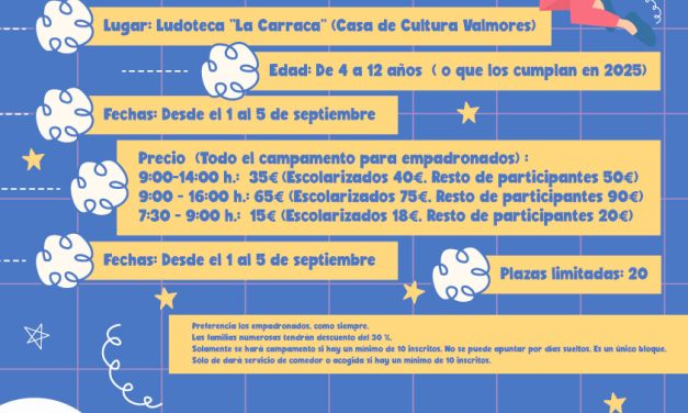 Campamento Urbano de Infancia para septiembre