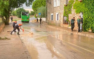 Fuertes precipitaciones en la tarde del martes en el municipio