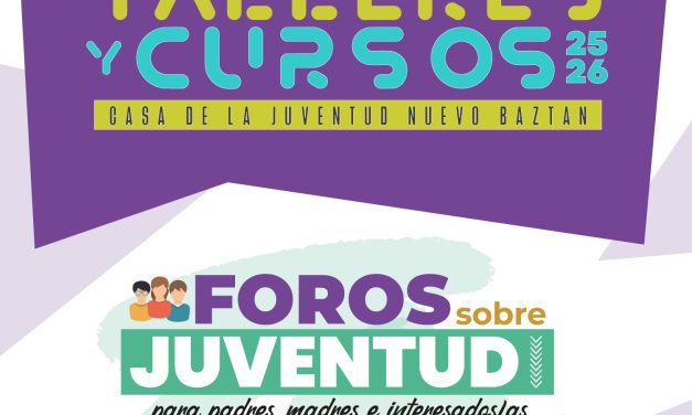 Talleres, Cursos y Foros en la Casa de la Juventud durante el curso 2025/2026