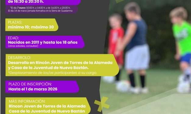 Nuevo Baztán impulsa la formación juvenil con un nuevo curso relacionado con la capacitación de educadores/as para el ocio y tiempo libre