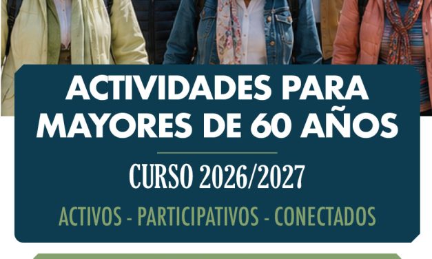 Información  plazo de preinscripción para las Actividades Municipales de Personas Mayores 2026/2027
