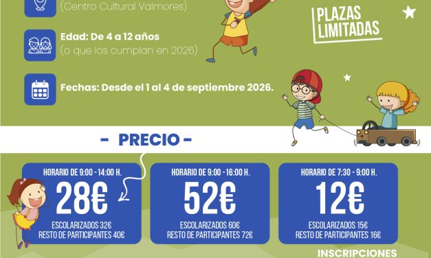 Campamento Urbano para septiembre en nuestro municipio